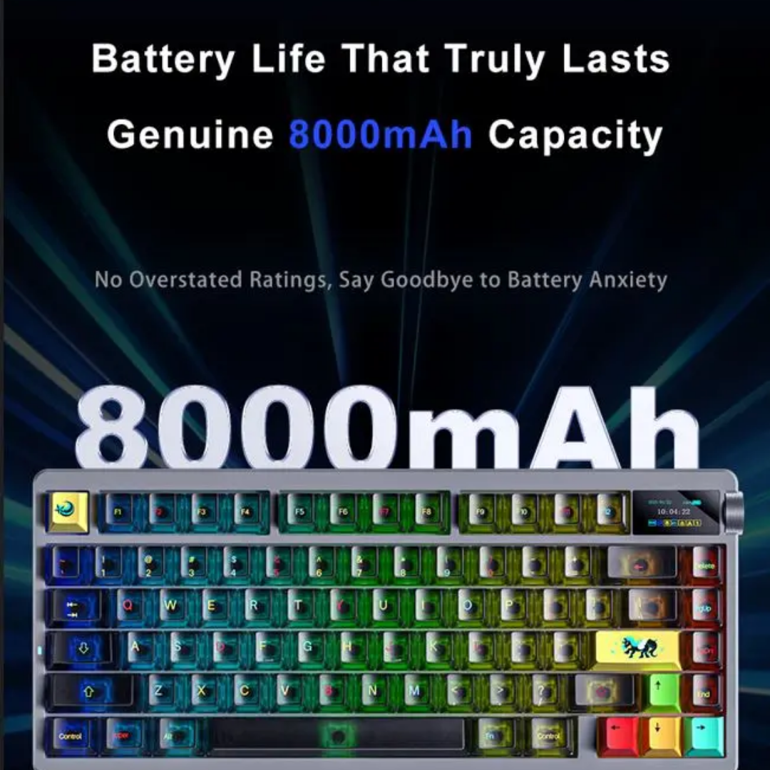 AULA Nova75 Tri-mode Mechanical Keyboard with TFT Display 4 AULA Nova75 Tri-mode Mechanical Keyboard with TFT Display - Image 4