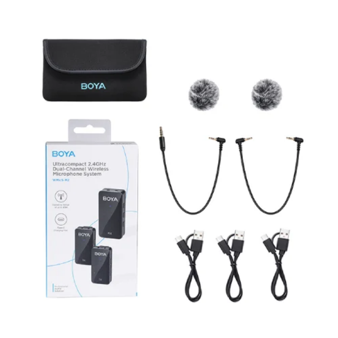 BOYA BY-WMic5-M2 Ultracompact 2.4GHz Dual-Channel Wireless Microphone System 3 BOYA BY-WMic5-M2 Ultracompact 2.4GHz Dual-Channel Wireless Microphone System - Image 3