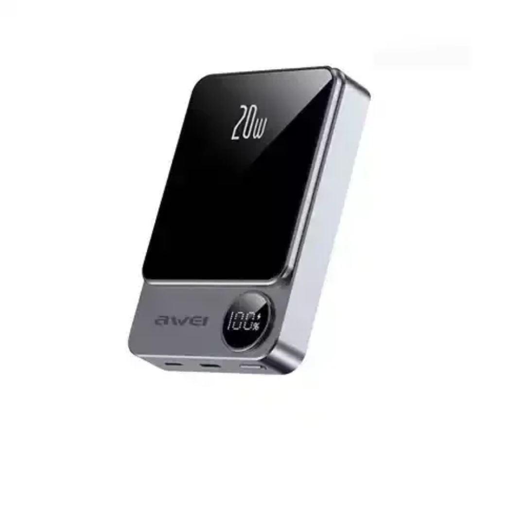 Awei P39K 10000mAh 20W PD Magnetic Wireless Power Bank 1 Awei P39K 10000mAh 20W PD Magnetic Wireless Power Bank