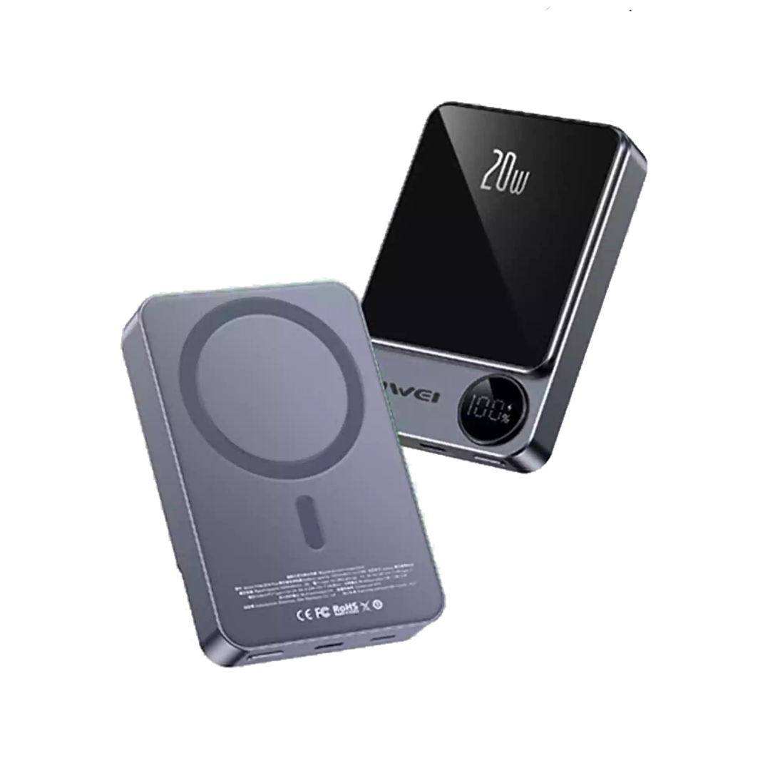 Awei P39K 10000mAh 20W PD Magnetic Wireless Power Bank 2 Awei P39K 10000mAh 20W PD Magnetic Wireless Power Bank - Image 2