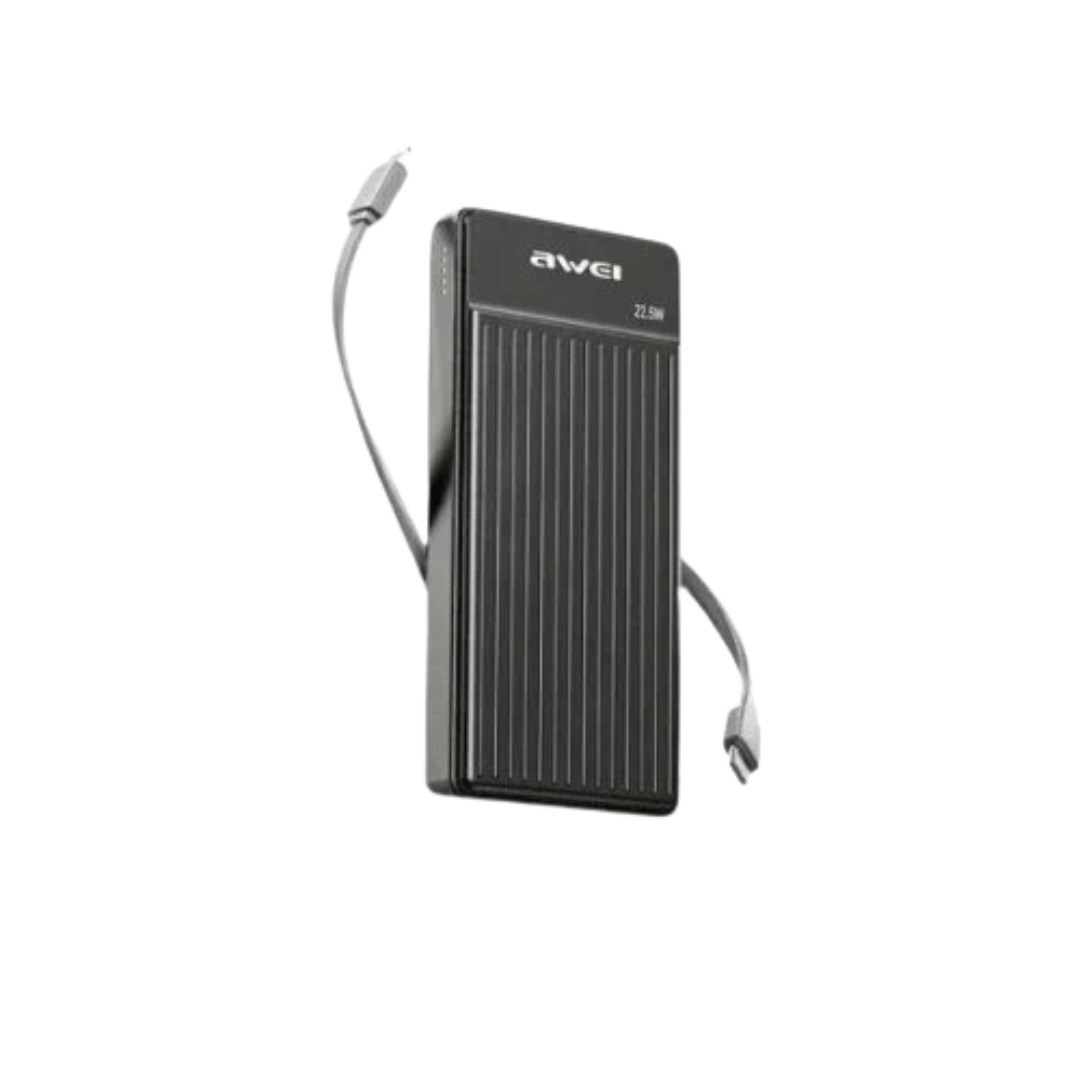 Awei P88K 10000mAh 22.5W Mini Fast Charging Power Bank 3 Awei P88K 10000mAh 22.5W Mini Fast Charging Power Bank - Image 3