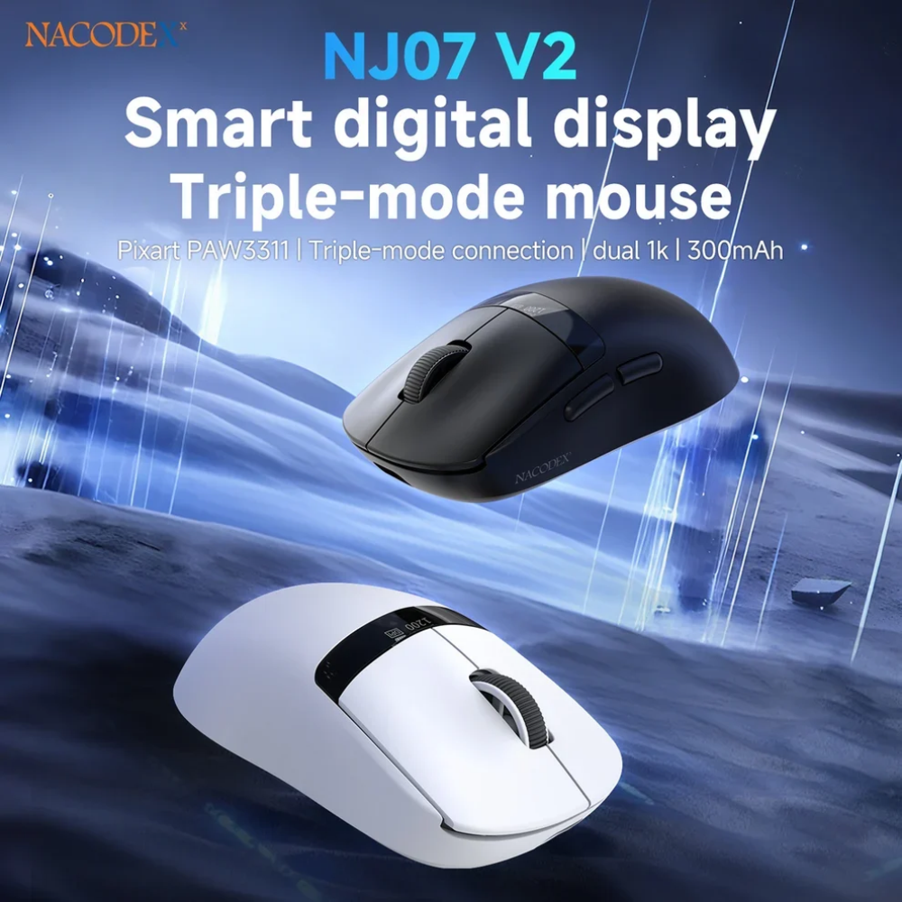 AJAZZ NJ07 V2 Tri-Mode Wireless Gaming Mouse 15 AJAZZ NJ07 V2 Tri-Mode Wireless Gaming Mouse - Image 15