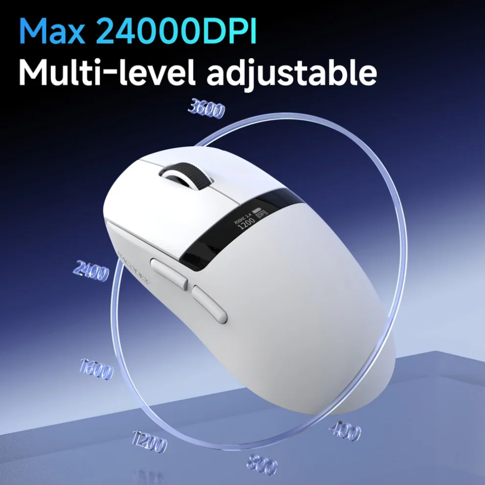AJAZZ NJ07 V2 Tri-Mode Wireless Gaming Mouse 12 AJAZZ NJ07 V2 Tri-Mode Wireless Gaming Mouse - Image 12