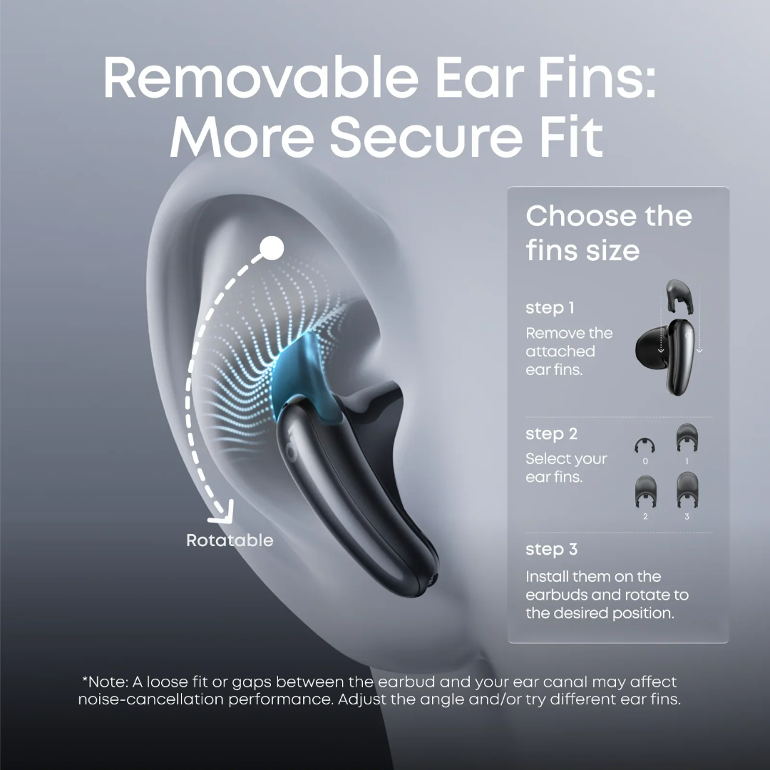 Anker Soundcore Liberty Buds | Wireless Semi-in-Ear Earbuds with ANC 2 Anker Soundcore Liberty Buds | Wireless Semi-in-Ear Earbuds with ANC - Image 2