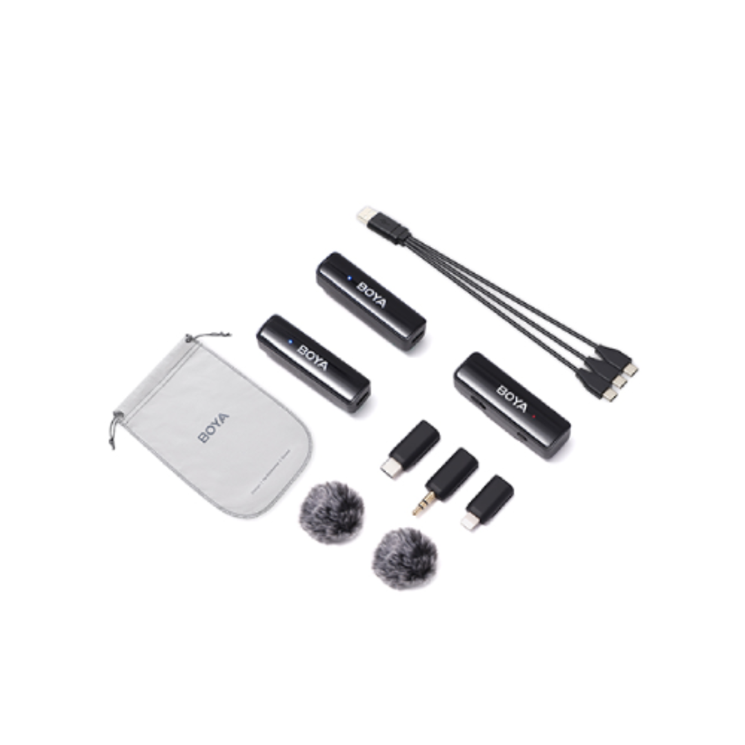 BOYA BOYALINK A2 All-In-One Design Wireless Microphone System Without Charging Case 6 BOYA BOYALINK A2 All-In-One Design Wireless Microphone System Without Charging Case - Image 6
