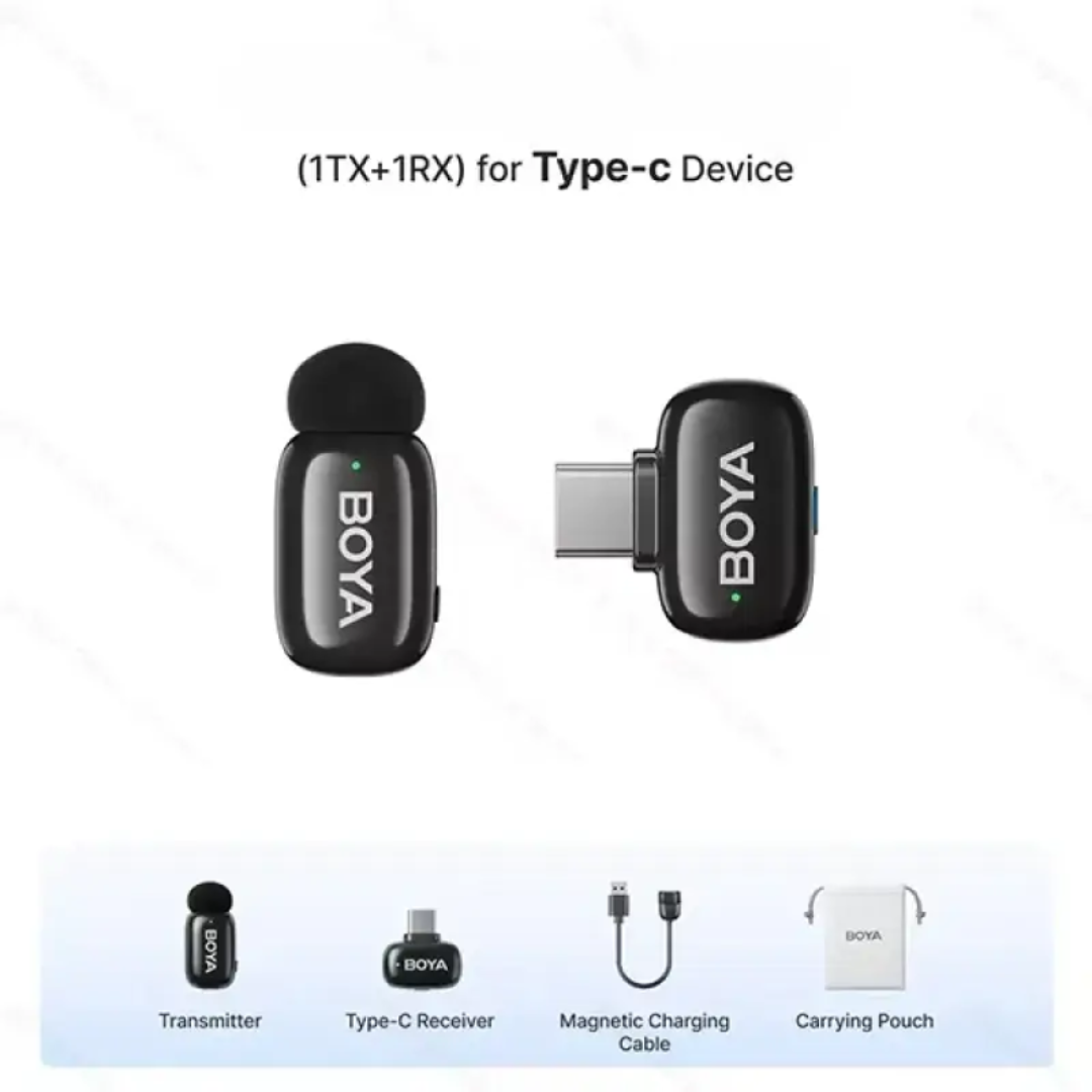 BOYA Mini 2-06 AI Noise Cancellation Super Mini Wireless Microphone 3 BOYA Mini 2-06 AI Noise Cancellation Super Mini Wireless Microphone - Image 3