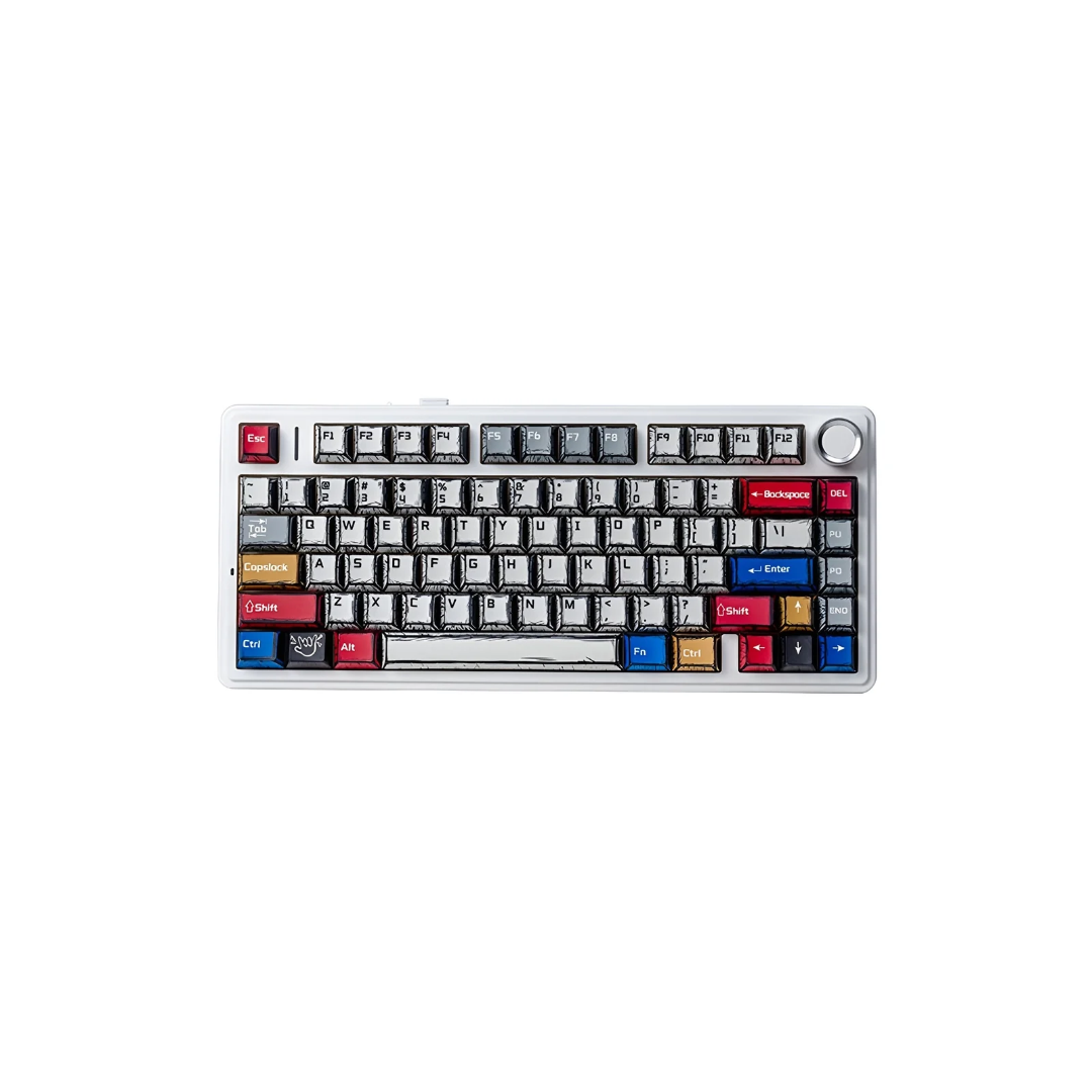 AULA F75 Gasket Three Mode Mechanical Keyboard 2 AULA F75 Gasket Three Mode Mechanical Keyboard - Image 2