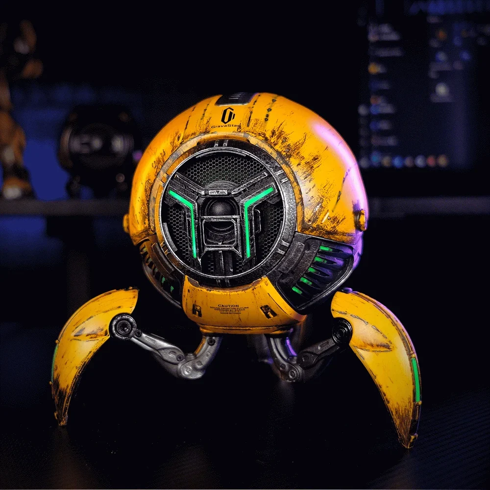 GravaStar Mars Pro 20-Watt Dual Driver Dual-Mode Wireless Stereo Speaker, Battle-Worn Yellow (Special Edition) 2 GravaStar Mars Pro 20-Watt Dual Driver Dual-Mode Wireless Stereo Speaker, Battle-Worn Yellow (Special Edition) - Image 2