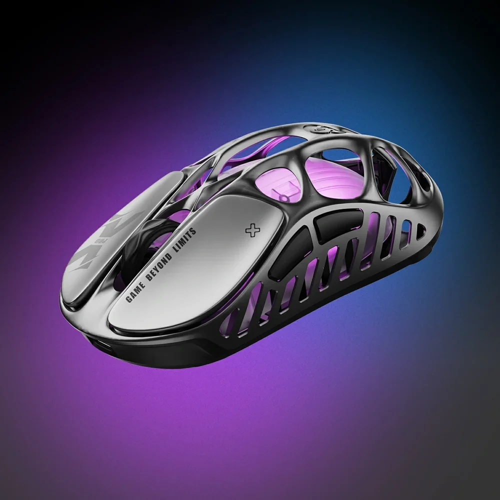 GravaStar Mercury X Pro 8KHz Tri-Mode Wireless Gaming Mouse, Interstellar Silver 3 GravaStar Mercury X Pro 8KHz Tri-Mode Wireless Gaming Mouse, Interstellar Silver - Image 3