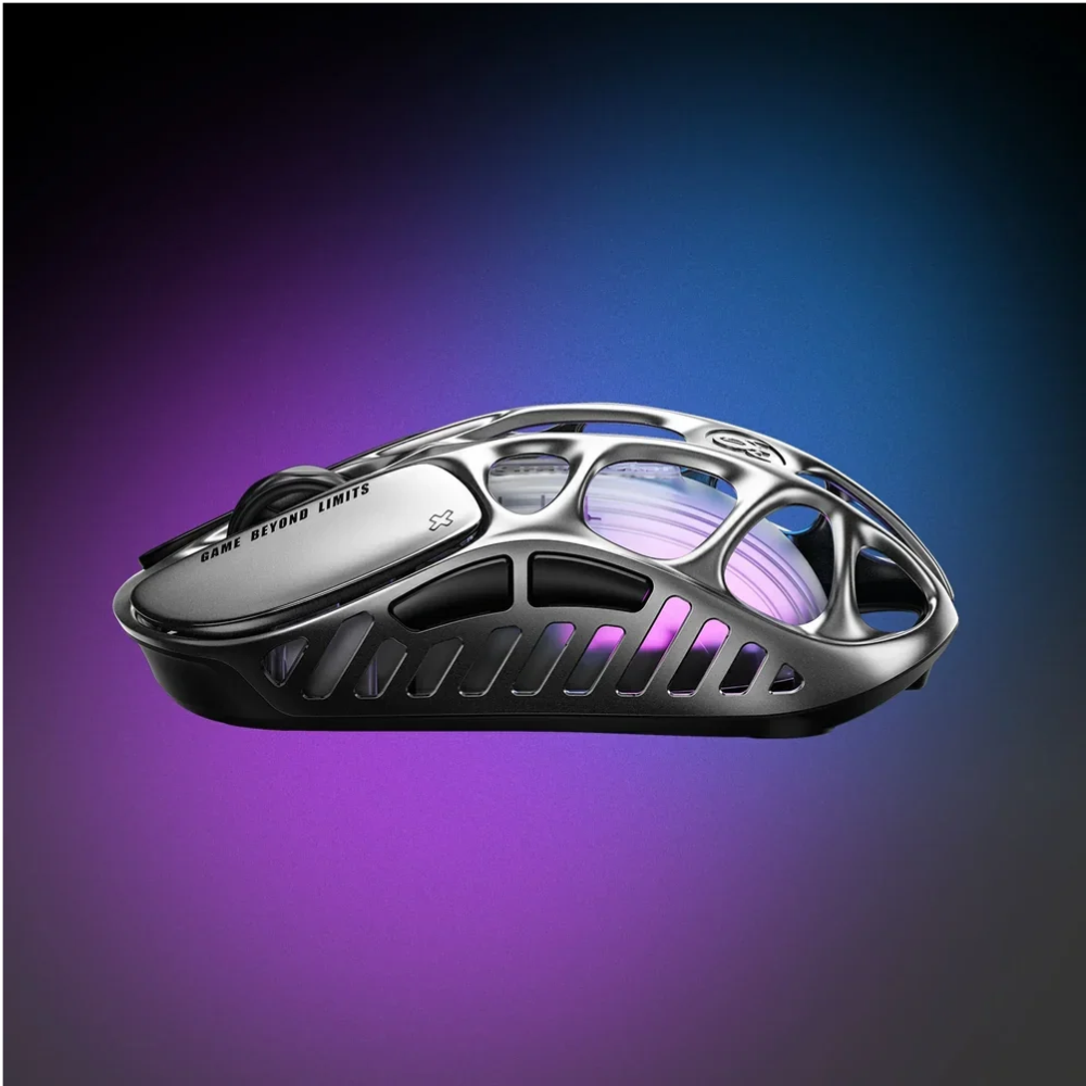 GravaStar Mercury X Pro 8KHz Tri-Mode Wireless Gaming Mouse, Interstellar Silver 4 GravaStar Mercury X Pro 8KHz Tri-Mode Wireless Gaming Mouse, Interstellar Silver - Image 4