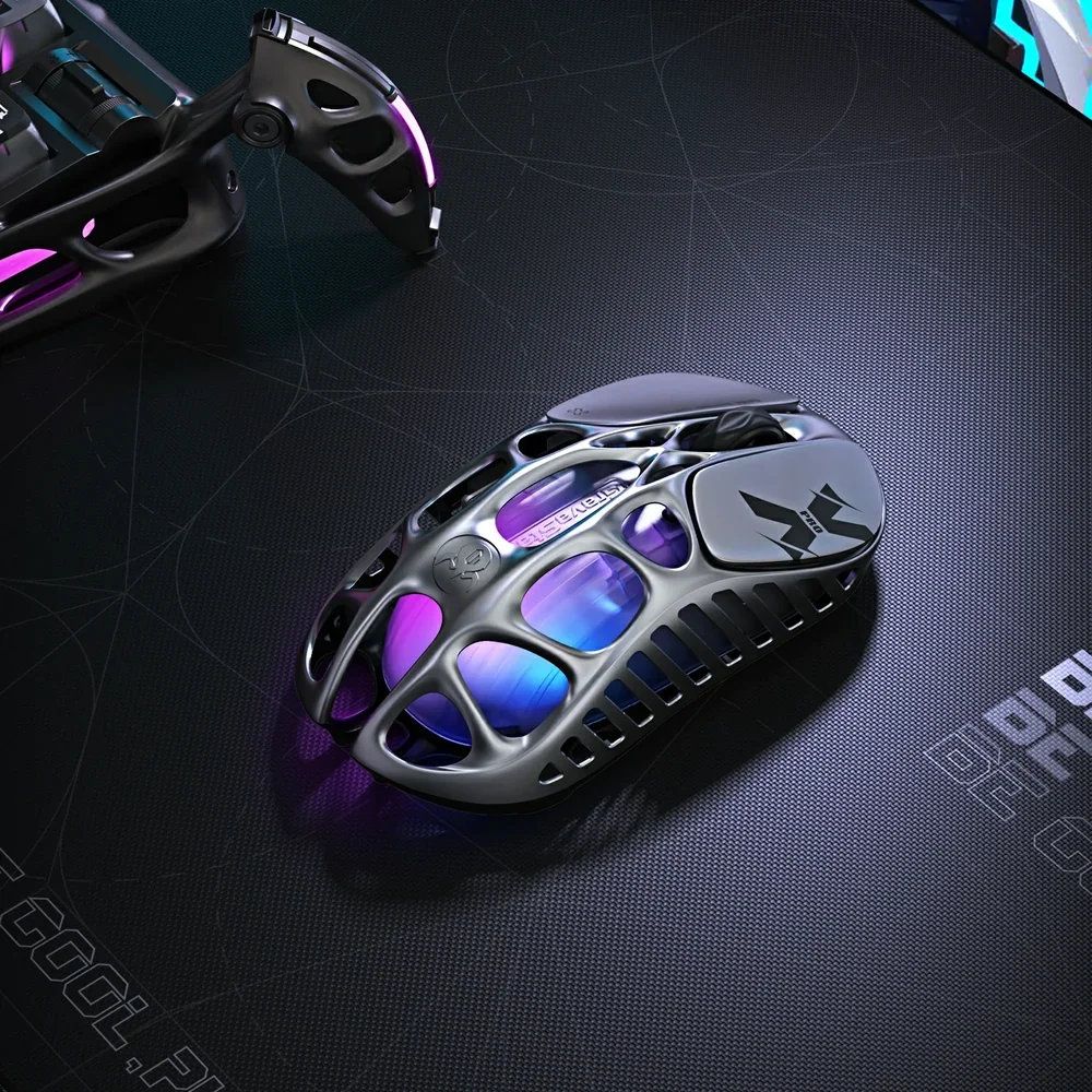 GravaStar Mercury X Pro 8KHz Tri-Mode Wireless Gaming Mouse, Interstellar Silver 5 GravaStar Mercury X Pro 8KHz Tri-Mode Wireless Gaming Mouse, Interstellar Silver - Image 5