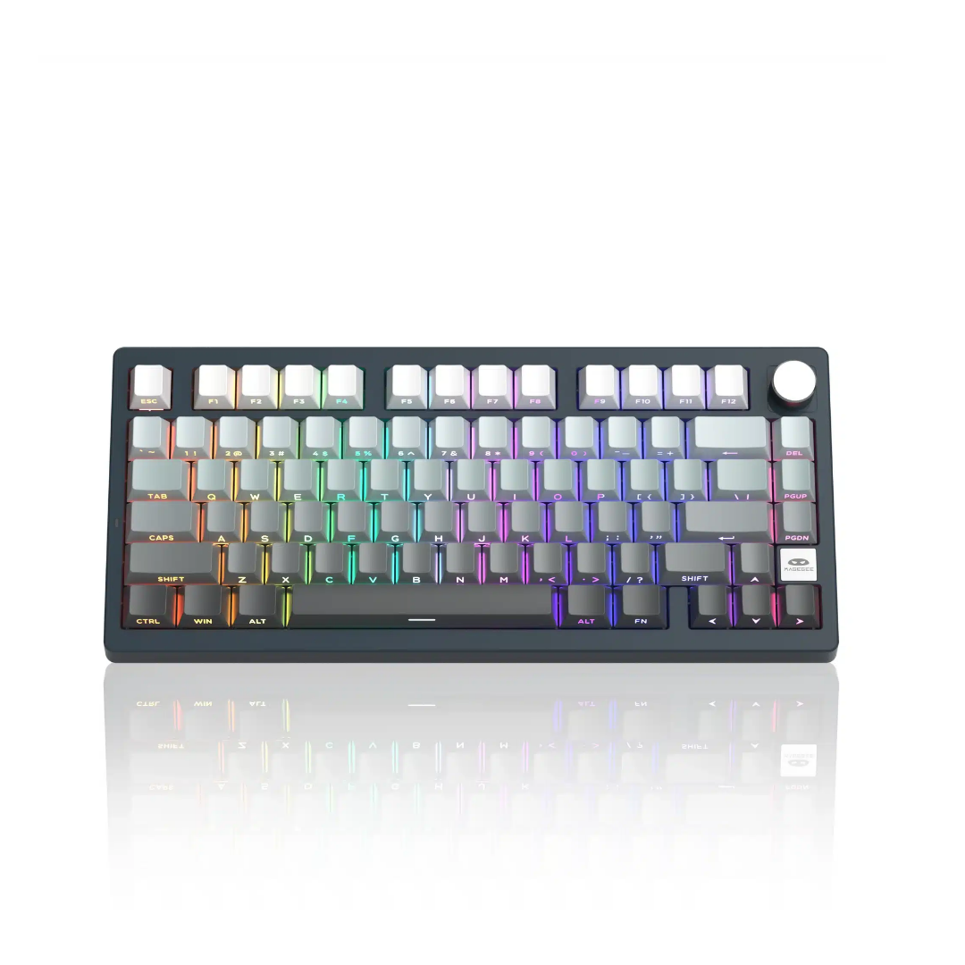 MageGee Light75 RGB Tri-mode Wireless Mechanical Keyboard 1 MageGee Light75 RGB Tri-mode Wireless Mechanical Keyboard