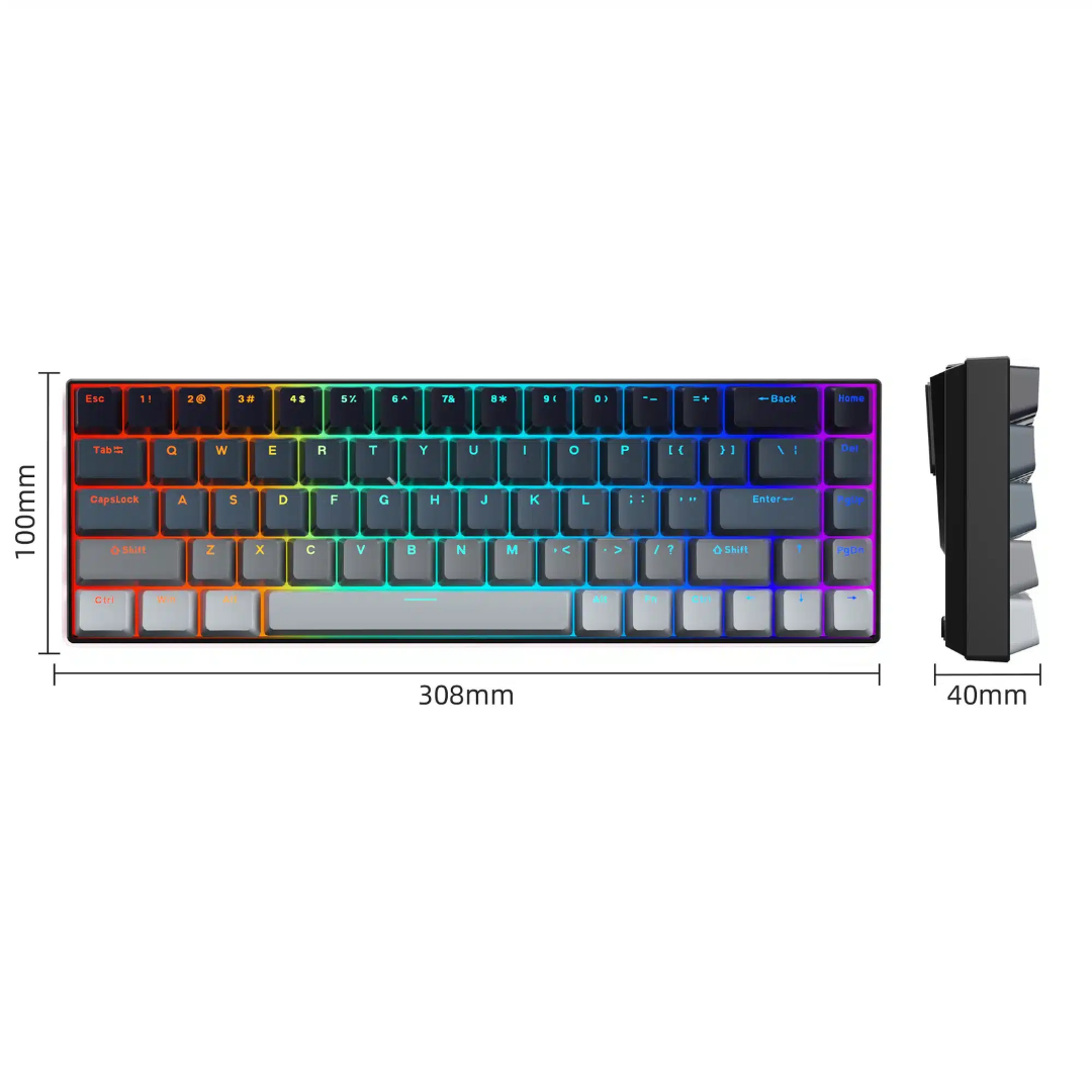 MageGee MK-BOX Black-Grey Gradient RGB Wired Mechanical Keyboard-Red Switch 2 MageGee MK-BOX Black-Grey Gradient RGB Wired Mechanical Keyboard-Red Switch - Image 2