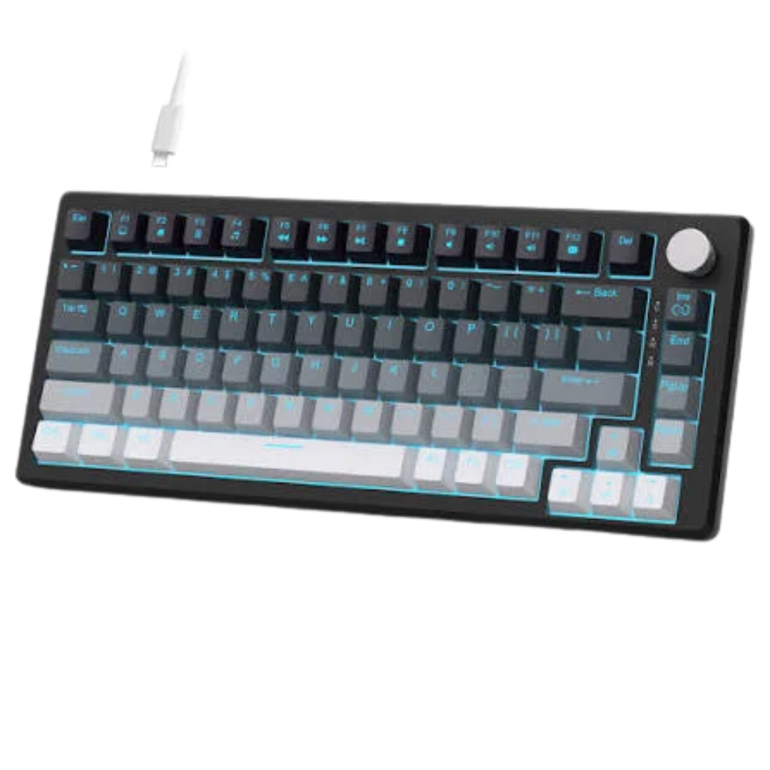 MageGee MK-STAR75 Black Grey Gradient Wired Mechanical Keyboard-Red Switch 1 MageGee MK-STAR75 Black Grey Gradient Wired Mechanical Keyboard-Red Switch