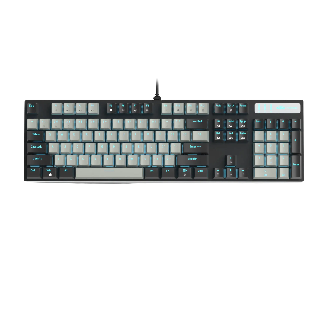 MageGee MK-STORM Black Grey Full Size Wired Mechanical Keyboard – Blue Switch 1 MageGee MK-STORM Black Grey Full Size Wired Mechanical Keyboard – Blue Switch