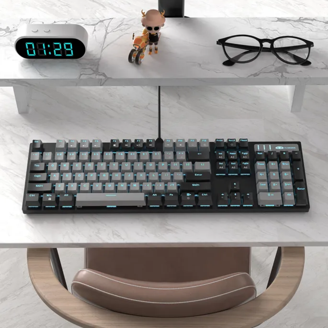 MageGee MK-STORM Black Grey Full Size Wired Mechanical Keyboard – Blue Switch 4 MageGee MK-STORM Black Grey Full Size Wired Mechanical Keyboard – Blue Switch - Image 4