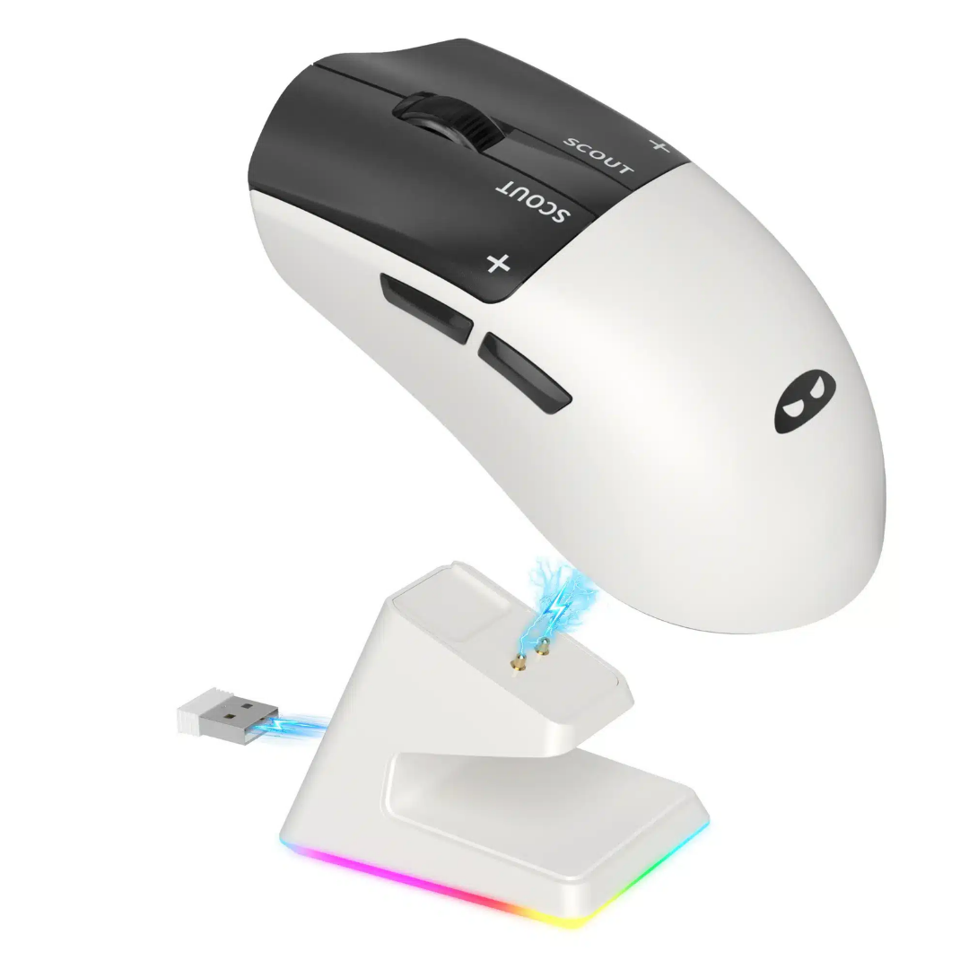 MageGee Scout Tri-mode Wireless Gaming Mouse with Charging Doc 1 MageGee Scout Tri-mode Wireless Gaming Mouse with Charging Doc