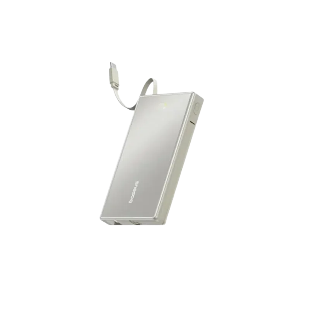Baseus PicoGo 10000mAh 22.5W Fast Charging Power Bank with Built-in Dual-Cables - Silver 1 Baseus PicoGo 10000mAh 22.5W Fast Charging Power Bank with Built-in Dual-Cables - Silver