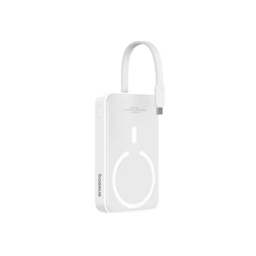 Baseus Magnetic Mini 10000mAh 30W Wireless Power Bank - White 1 Baseus Magnetic Mini 10000mAh 30W Wireless Power Bank - White
