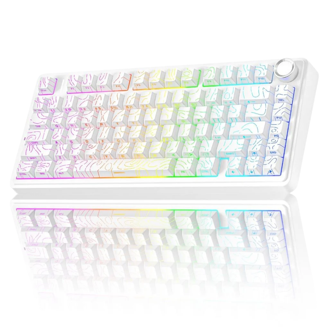 AULA F75 Gasket Three Mode Mechanical Keyboard 8 AULA F75 Gasket Three Mode Mechanical Keyboard - Image 8