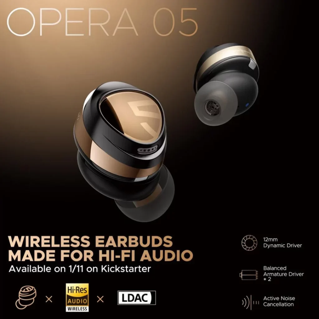 Soundpeats Opera 05 BT5.3 Wireless Earbuds 2 Soundpeats Opera 05 BT5.3 Wireless Earbuds - Image 2