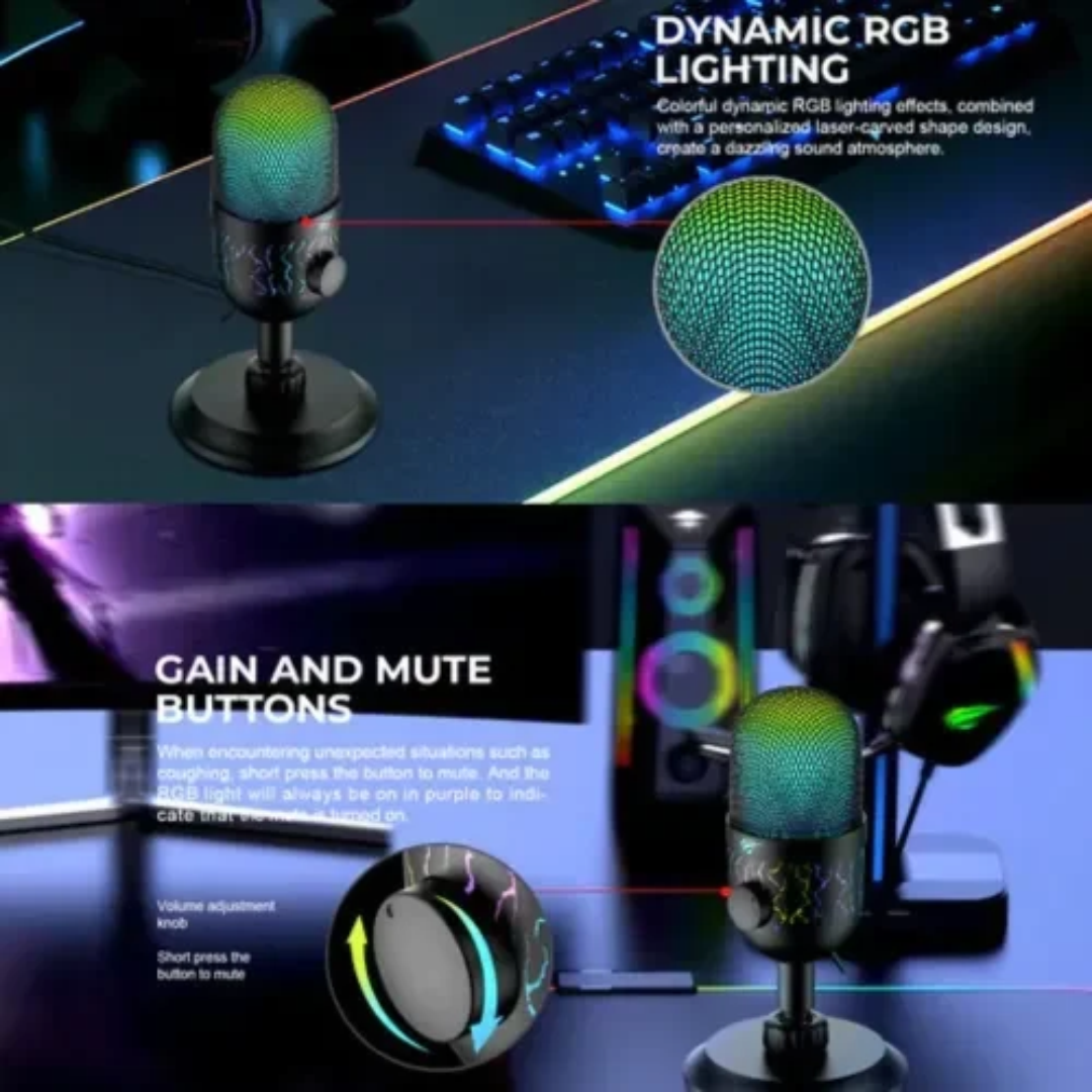 Havit GK52 RGB Live Recording Microphone 2 Havit GK52 RGB Live Recording Microphone - Image 2