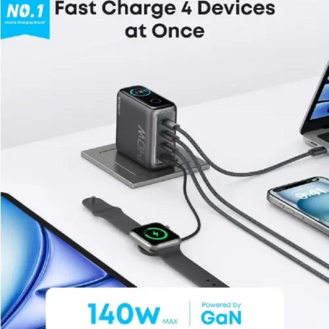 Anker Zolo 140W 4-Port PD Type-C Charger Adapter 3 Anker Zolo 140W 4-Port PD Type-C Charger Adapter - Image 3