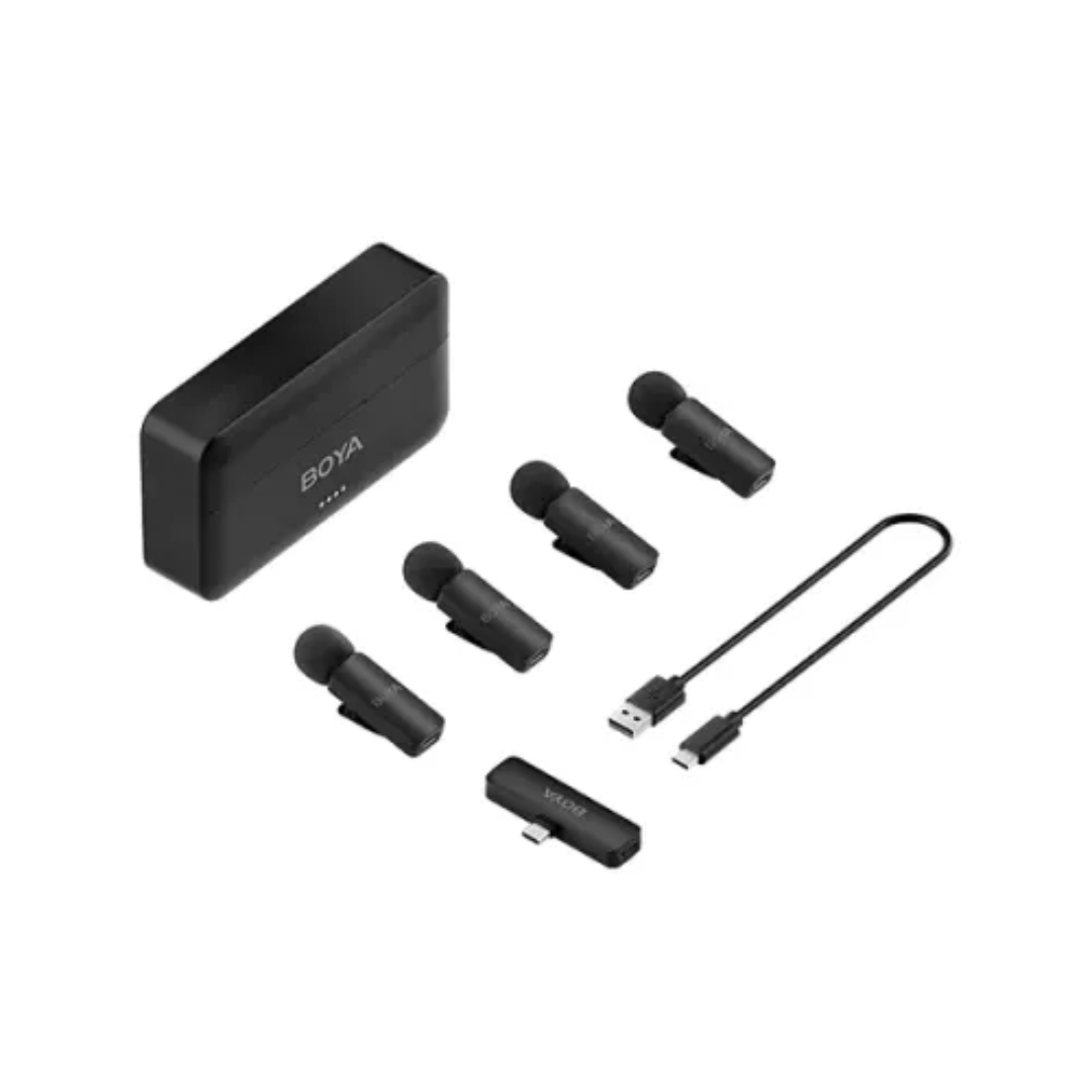 BOYA BY-V4U 2.4GHz 4-Channel Mini Wireless Microphone System 3 BOYA BY-V4U 2.4GHz 4-Channel Mini Wireless Microphone System - Image 3