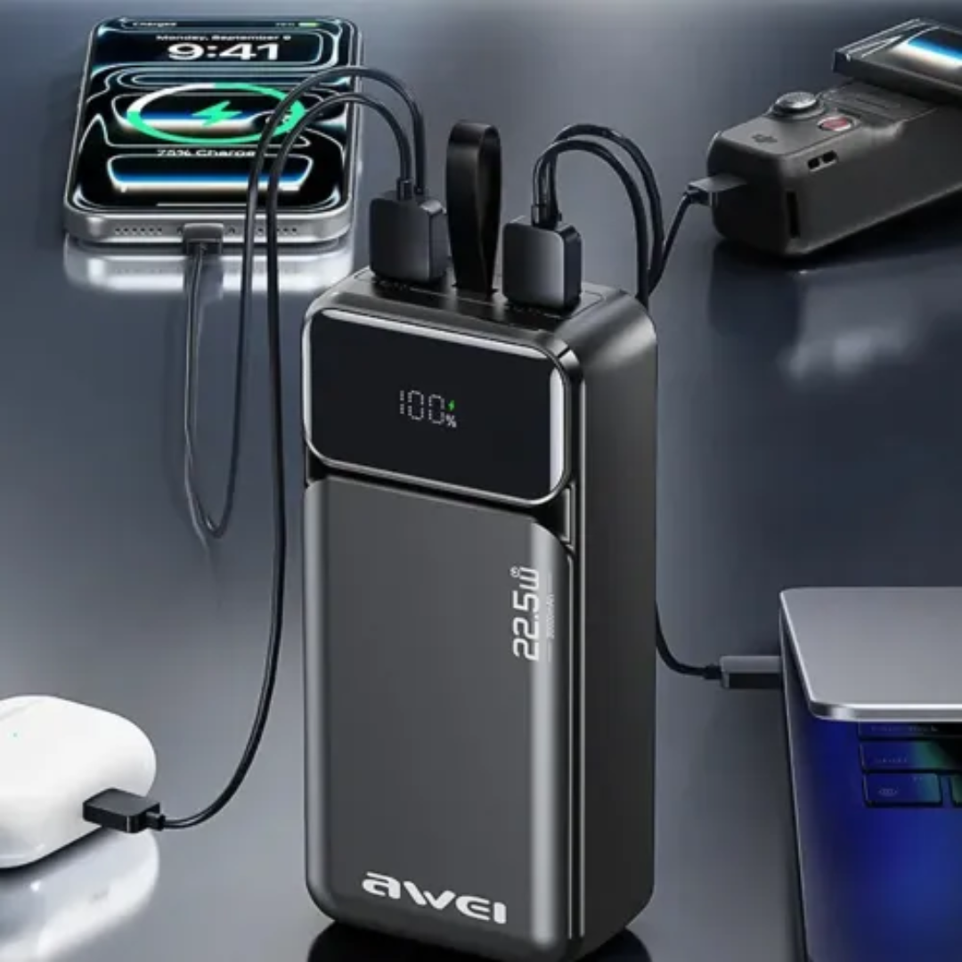 Awei PA-103 30000mAh 22.5W Power Bank 2 Awei PA-103 30000mAh 22.5W Power Bank - Image 2