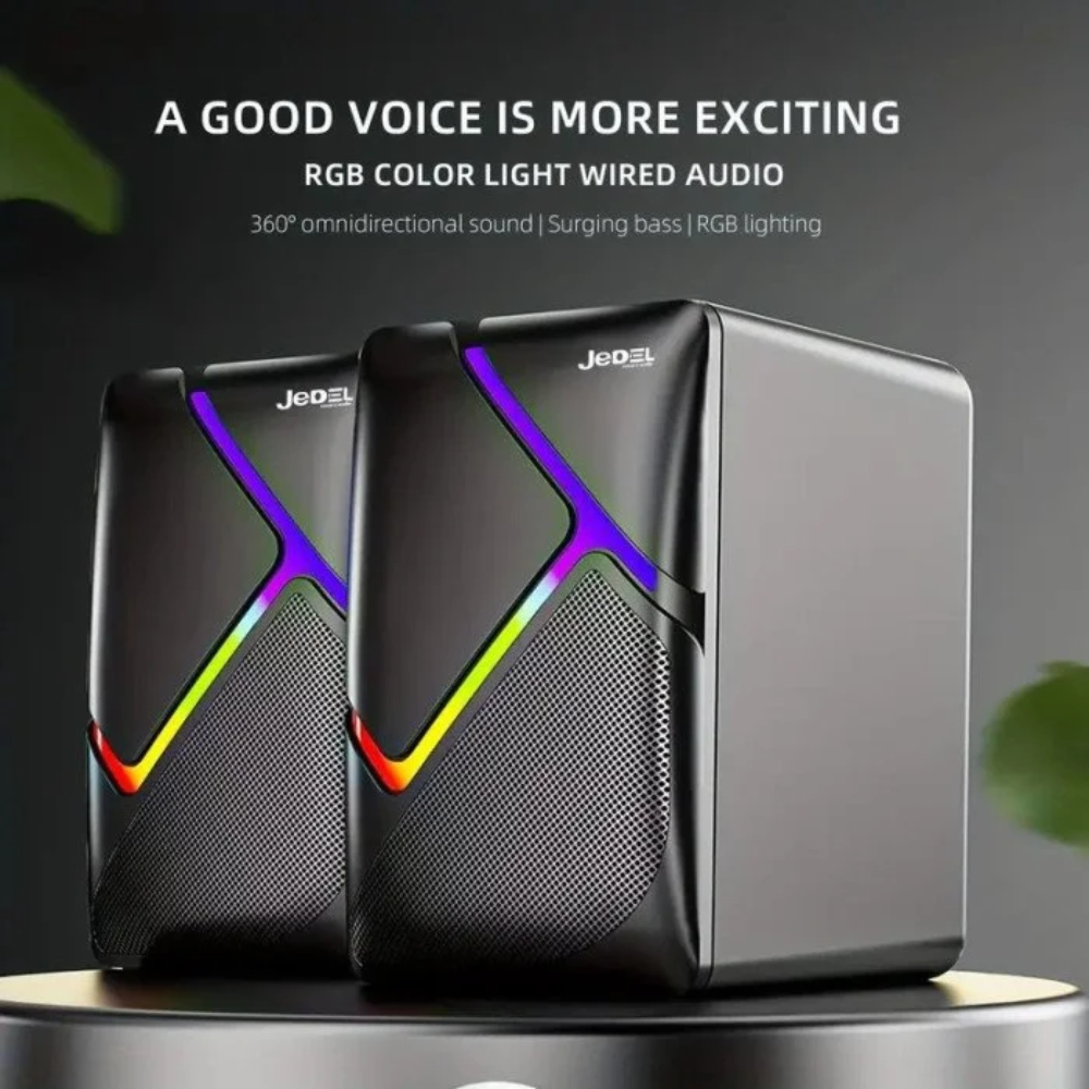 JEDEL S-526 RGB Wired Gaming Speaker 2 JEDEL S-526 RGB Wired Gaming Speaker - Image 2