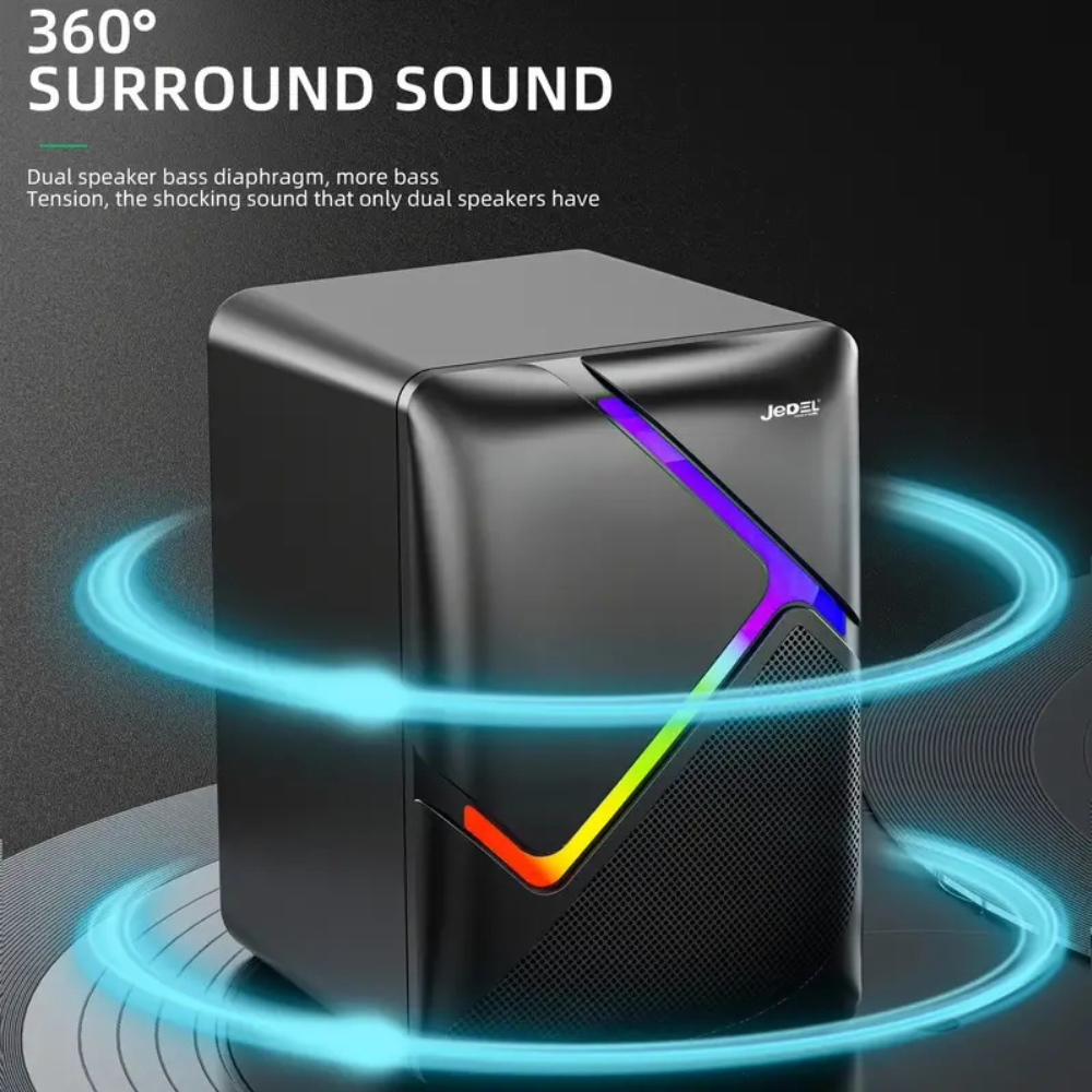 JEDEL S-526 RGB Wired Gaming Speaker 3 JEDEL S-526 RGB Wired Gaming Speaker - Image 3