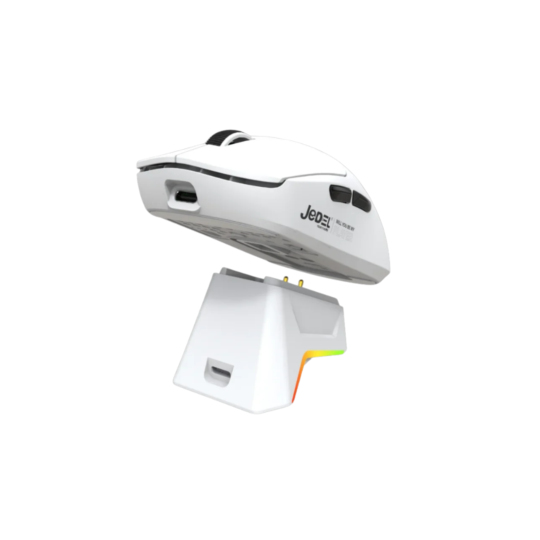 JEDEL GWH-115 Wireless Mouse with Digital Display & RGB Dock 3 JEDEL GWH-115 Wireless Mouse with Digital Display & RGB Dock - Image 3
