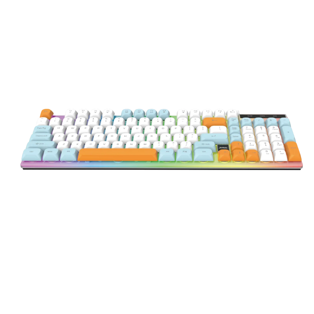 JEDEL K60 Membrane Rainbow Lighting Wired Keyboard 3 JEDEL K60 Membrane Rainbow Lighting Wired Keyboard - Image 3