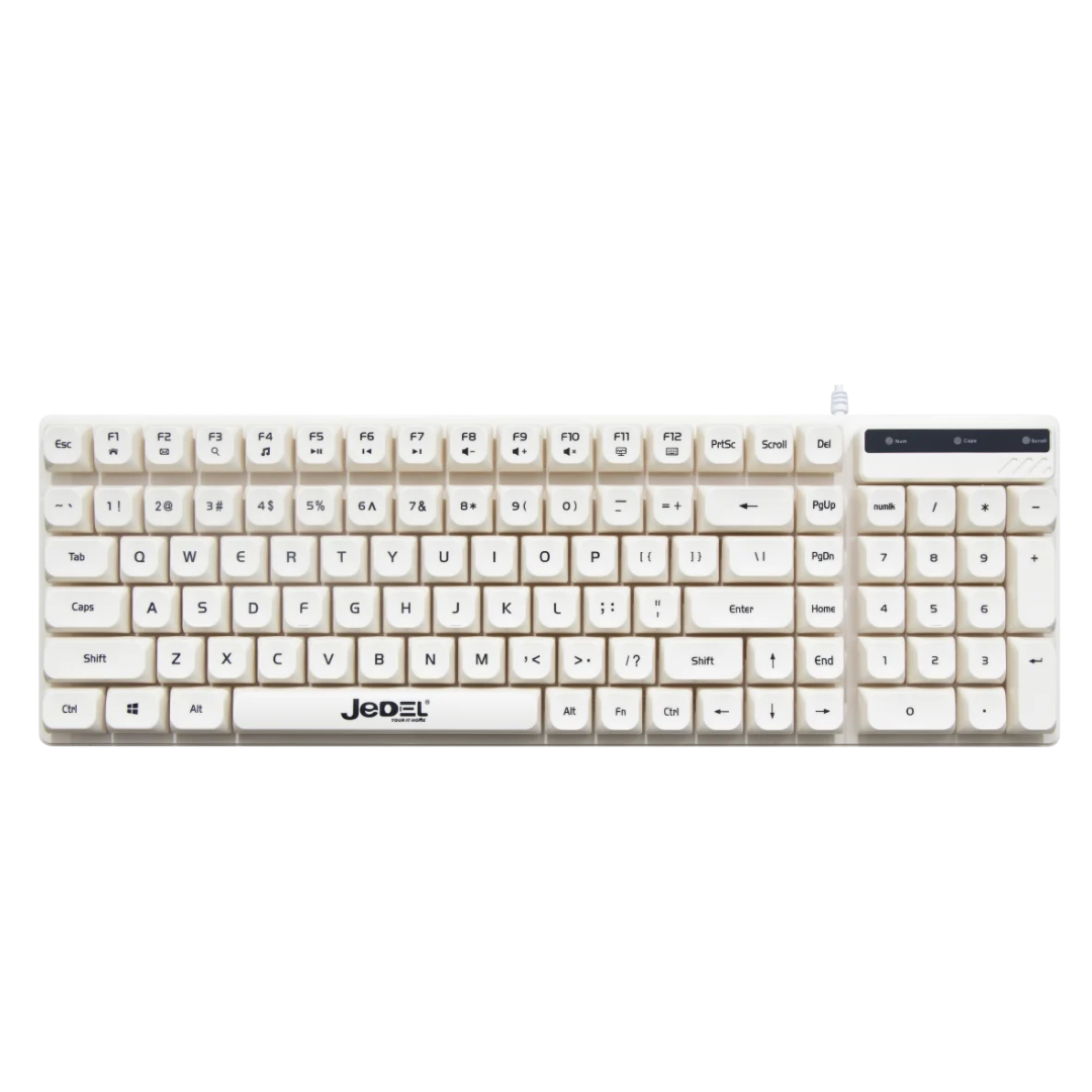 JEDEL K30 101 Keys Wired Office Keyboard 1 JEDEL K30 101 Keys Wired Office Keyboard